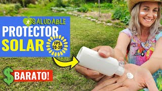 Protector Solar Natural ☀️ Preparalo en 5 minutos ☀️  Saludable y Económico 💰 [upl. by Otes]