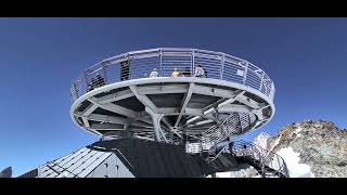 From Aiguille du Midi France take the cable car to Courmayeur Italy [upl. by Ekul667]