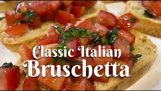 CLASSIC ITALIAN BRUSCHETTA Authentic recipe from Florence Italy [upl. by Reba]