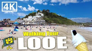 LOOE Cornwall UK  4K Walking Tour  May 2022 [upl. by Annirtak90]