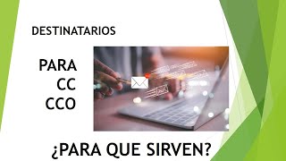 Como se usa Para CC y CCO 🙄 en los destinatarios de correo Electrónico 🤨cco cc para email [upl. by Ahsatsan]