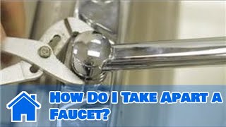 Kitchen Sink Faucets  How Do I Take Apart a Faucet [upl. by Narual]