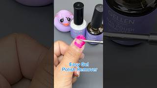 Easy and Fast Gel Nail Polish Removerat Home No Damage gellen nailart nails nailtutorial [upl. by Meek]