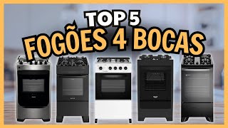 Top 5 FOGÕES de 4 BOCAS de 2024 Qual o Melhor Fogão 4 Bocas de Piso [upl. by Siuqcram]