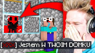 quotJESTEM W TWOIM DOMUquot TROLL NA WIDZU 😂  Minecraft Extreme [upl. by Birck]