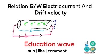 Relation between Electric Current and Drift Velocity  Electricity [upl. by Yerffoeg52]