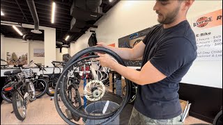 Tannus Solid tire installation [upl. by Cynera]