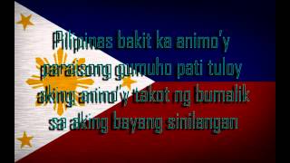 Bayang Di Magiliw  Hambog Ng Sagpro Lyrics HD [upl. by Jacey]