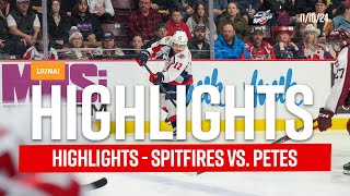 Highlights Spitfires vs Petes  Sunday Nov 10 2024 [upl. by Land222]