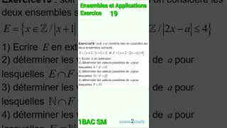 Exercice 19 Ensembles et Applications 1SM [upl. by Childers]