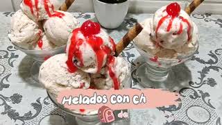 Helado con chispas de chocolate Receta fácil helados helado [upl. by Anirat]