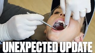 UNEXPECTED BRACES UPDATE AT THE ORTHODONTIST  NEW BRACES SURPRISE AT ROUTINE CHECKUP  FIRST BRACES [upl. by Delinda]