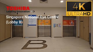 Toshiba lifts at Singapore National Eye Centre Lobby B [upl. by Noleta]