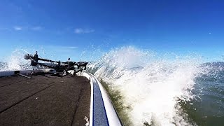 How To Drive A Boat In Big Waves [upl. by Aniryt]