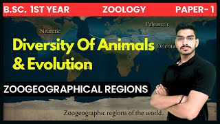 Zoogeographical regions of the world  Zoogeographical distribution of animals  BSc 1st Year [upl. by Elleahcim23]