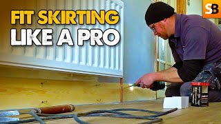 How To Fit Skirting Boards Like a Pro [upl. by Ahsetal198]