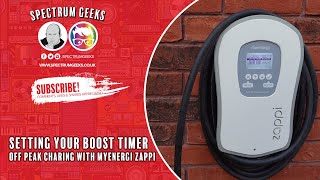 How to set the Boost Timer on the MyEnergi Zappi [upl. by Aiuqram710]