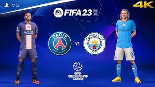 FIFA 23  PSG vs Man City  UEFA Champions League Final Match  PS5™ Gameplay 4K60 [upl. by Adne]