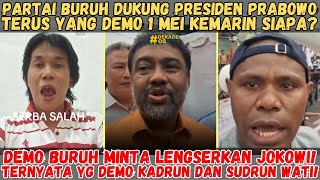 Buruh Demo Minta Lengserkan Jokowi  Ternyata yang Demo Kadron dan Kadron Wati [upl. by Gnagflow164]