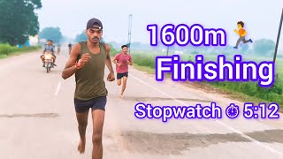 1600m finishing stopwatch time 512 fast [upl. by Notsud]