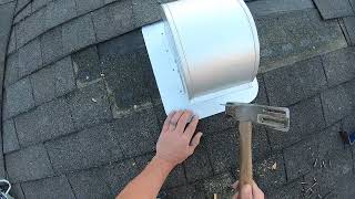 Roof Dryer Vent install [upl. by Akinot215]