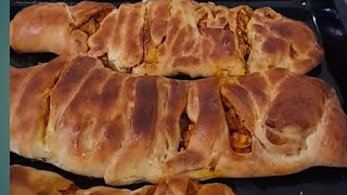 Braided chicken pie recipe 😋foodlover food foodblogger creativebaker cakesandpastries foodie [upl. by Nwahsyt]