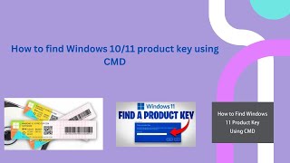 How to find Windows 1011 product key using CMD I Malayalam I activated windows product key [upl. by Erlina]