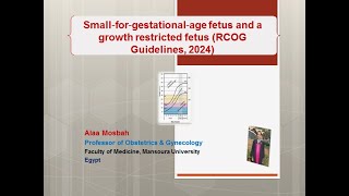 Small‐for‐gestational‐age fetus and a growth restricted fetus RCOG Guidelines 2024 [upl. by Tammie]