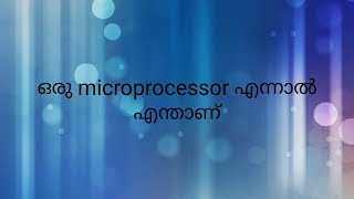 Introduction to 8085 microprocessor Malayalam [upl. by Nwotna]