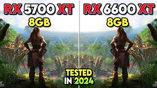 RX 5700 XT vs RX 6600 XT  How Much Performance Difference in 2024 [upl. by Nennahs]