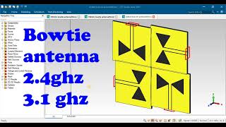 bowtie frequency reconfigurable antenna for Sband application in HFSS [upl. by Nivlac159]