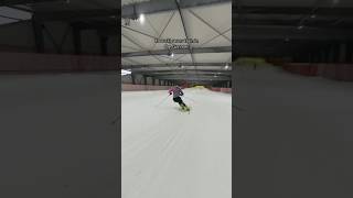 Skiing indoors skiing skier skiracer insta360 insta360 viral fyp trending [upl. by Lawan]