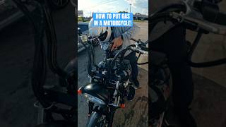 How to Fill Up A Motorcycle With Gas The Easy Way 😎 Shorts howto biker motorcycle [upl. by Aramen270]