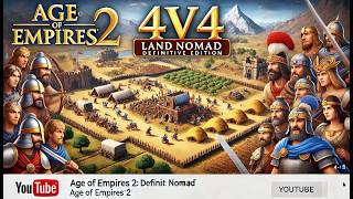 4v4 Land Nomad Running into a Fellow Indonesian Player  Age of Empires 2 DE Gameplay [upl. by Riggall]