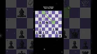 Byrne vs Fischer New York 1956 chess [upl. by Elocn]