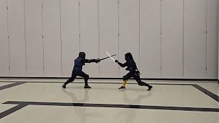 HEMA  Tanner vs James DussackSidesword Sparring [upl. by Frangos]