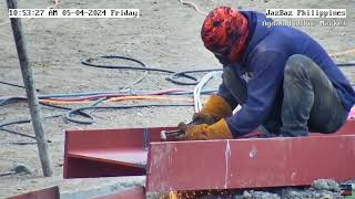 Cutting the I Beam RSJ Agdao Farmers Market Philippines [upl. by Douville]