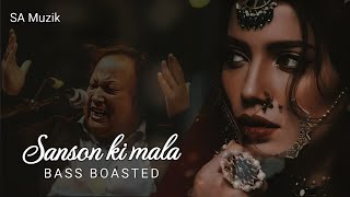 Sanson ki mala pe remix  Bass Boosted  Nusrat Fateh Ali Khan Remix  NFAK Remix [upl. by Esoranna896]