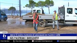 Nis pastrimi i bregdetit  Mbetje të shumta pastrohen në Lungomare dhe Plazhin e Vjetër [upl. by Templia176]