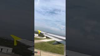 Spirit Airlines Airbus A320200 takeoff Nashville International Airport [upl. by Ahsiri]