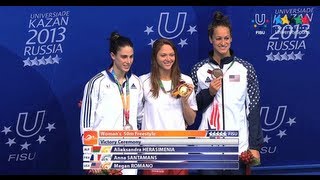 Swimming 50m Womens Final  27th Summer Universiade 2013  Kazan [upl. by Ulphiah]