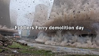 Fiddlers Ferry power station demolition [upl. by Gould]