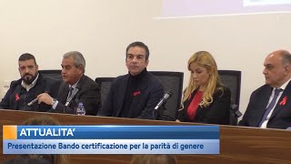 Presentazione Bando certificazione per la parità di genere [upl. by Niuqaoj]