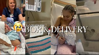 labor and delivery vlog  first time teen mom  induced at 40 WEEKS w pitocin  epidural at 4cm [upl. by Ralph]