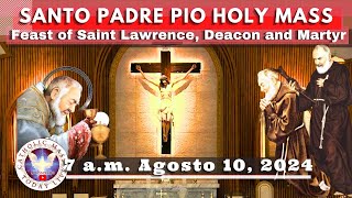 Catholic Mass Today Live at Santo Padre Pio National Shrine  Batangas 10 Aug 2024 7am [upl. by Amuh]