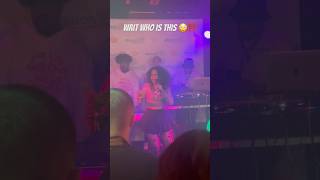 Girl jumps on stage and freestyles at festival gone right freestylerap femalerapper [upl. by Slorac]