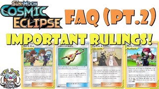 Cosmic Eclipse FAQ Pt2 – Important New Pokemon Trainer Rulings [upl. by Finer]