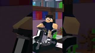 DUDA com MEDO DE MOTO no MINECRAFT 😂 [upl. by Armanda464]