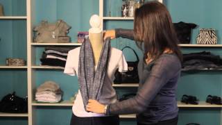 How to Tie an Infinity Scarf Like a Bow  Fashion Magic [upl. by Siri941]