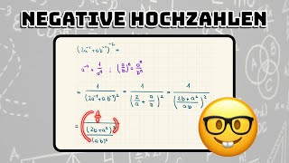 Rechnen mit PotenzenNegative Hochzahlen MmtA1 2308 2 [upl. by Llenram]